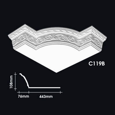 Cornice Corner Warna Kosong : C119B