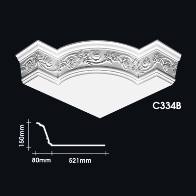 Cornice Corner Warna Kosong : C334B