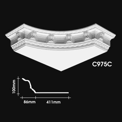 Cornice Corner Warna Kosong : C975C