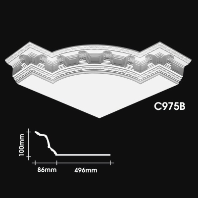 Cornice Corner Warna Kosong : C975B