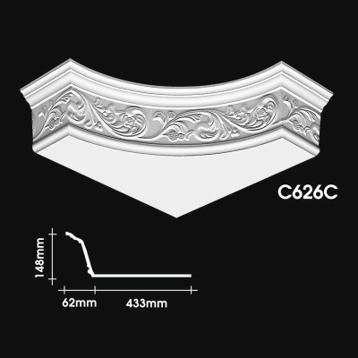 Plain Cornice Corner : C626C