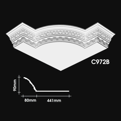 Plain Cornice Corner : C972B