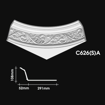 Plain Cornice Corner : C626(S)A