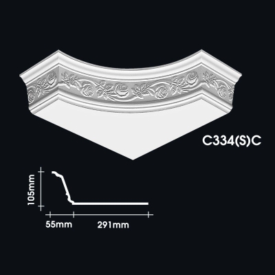 Cornice Corner Warna Kosong : C34(S)C