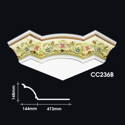 Cornice Corner Warna Putih : CC236B