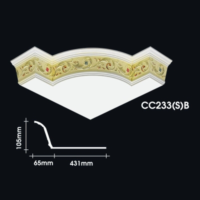 Cornice Corner Warna Putih : CC233(S)B