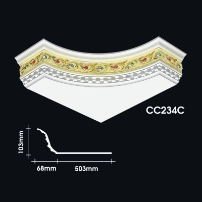 Cornice Corner Warna Putih : CC234C