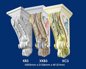 Ceiling Corbel : KC3 KB3 XKB3 Corbels Plaster Ceiling Choose Sample / Pattern Chart