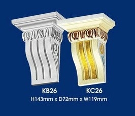 Ceiling Corbel : KC26 KB26 Corbels Plaster Ceiling Choose Sample / Pattern Chart