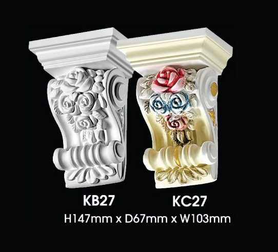 Corbel Siling : KB27 KC27 Corbels Siling Kapur Carta Pilihan Warna Corak