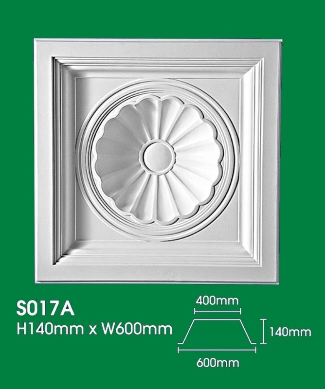 Plaster Ceiling Box-up : S017A Recess Panels / Box-up Plaster Ceiling Choose Sample / Pattern Chart