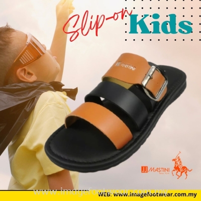 JJ MASTINI Kids Slipper- KD-31-3547- BROWN Colour