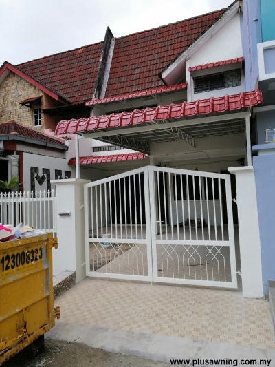 Awning Logam Anjung Kereta - Kajang           