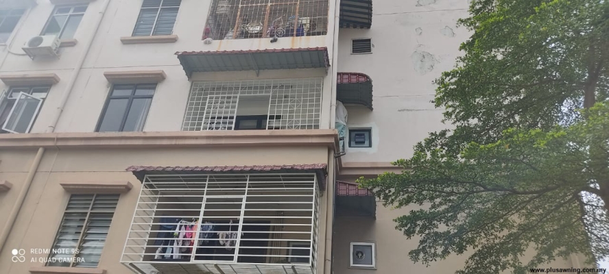 Awning Logam Untuk Tingkap Flat Termasuk Grill Kotak - Petaling Jaya