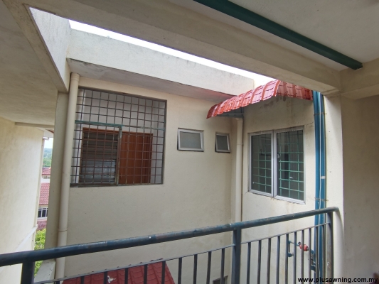 Awning Logam Untuk Tingkap Flat - Kajang