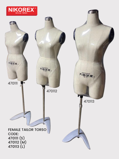 470111 / 470112 / 470113 - Female Tailor Torso