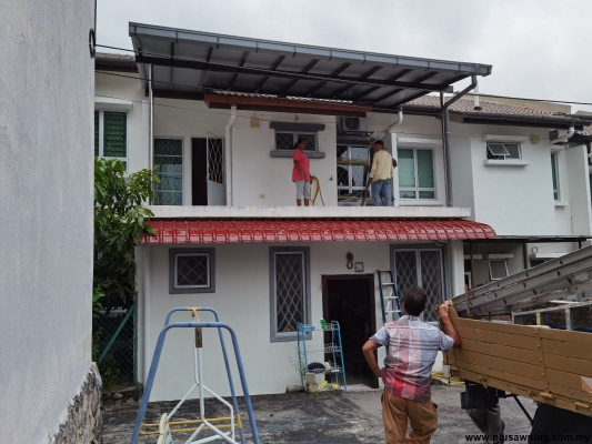 Low Cost House Balcony Roof - Kajang