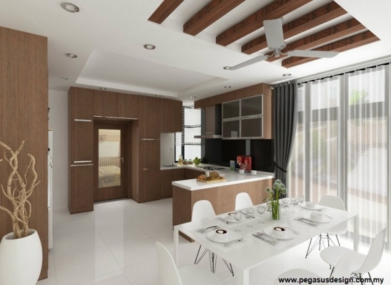 Open Kitchen & Dining Renovation Design Reference - Skudai