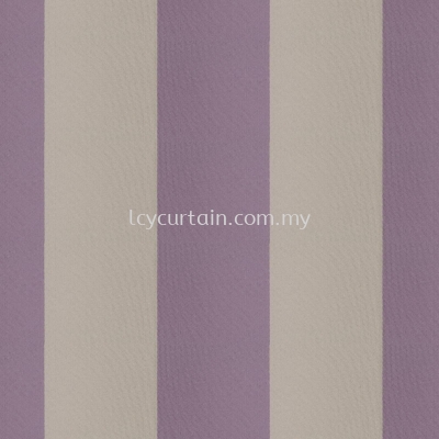 Merit 26 Lavender Stripe Curtain & Roman Blind