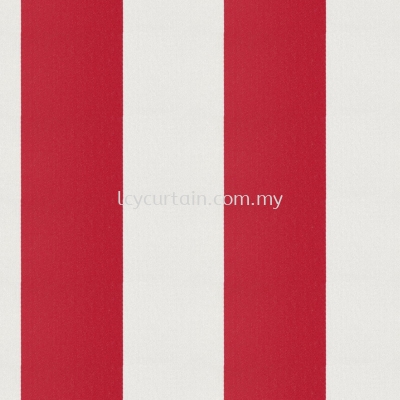 Merit 21 Poppy Stripe Curtain & Roman Blind