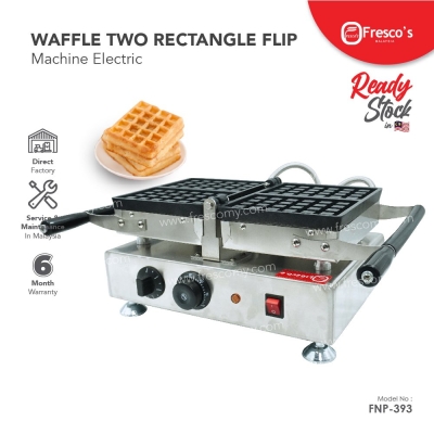 Waffle Two Rectangle Maker Machine Electric