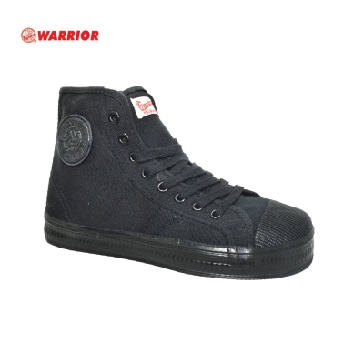 WARRIOR MID CUT LACE UP HOE (WB 8B-BK) BLACK