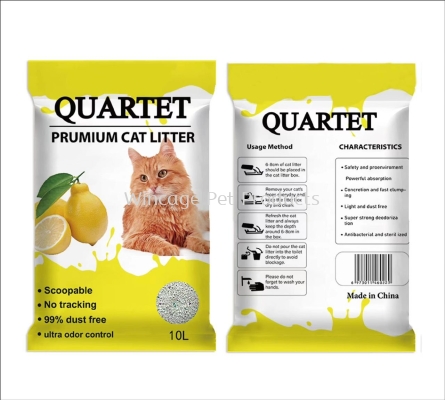 Quartet Bentonite Cat Litter 10L - Lemon