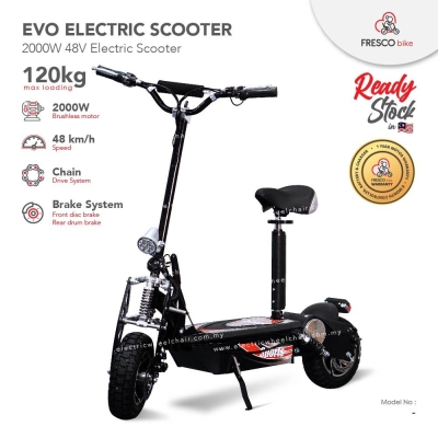 EVO ELECTRIC SCOOTER 2000W 48V OFFROAD BIG TYRE