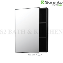 Sorento Aluminium Mirror Cabinet SRTMCB6070