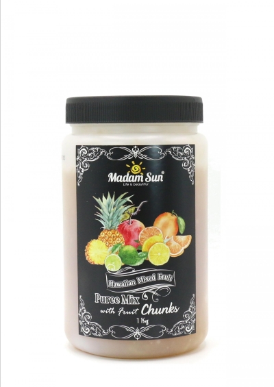 Hawaii Fruit Puree Mix with Fruit Chunks (Pineapple, Apple and Orange)