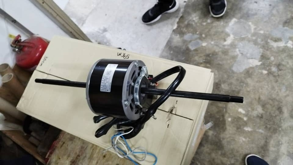 YORK HAF-098 (1PH 87W 4P) FAN MOTOR (DOUBLE SHAFT) C/W 2.0UF CAPACITOR