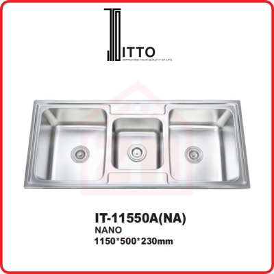 ITTO 3 Bowls Sink IT-11550A(NA)