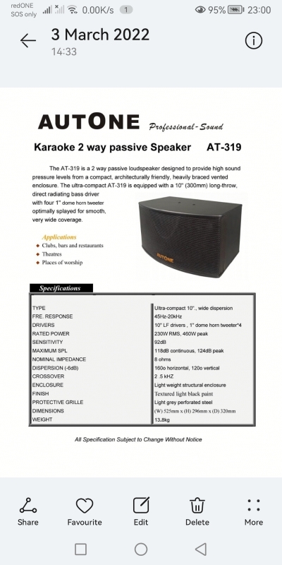 Autone karaoke speaker 