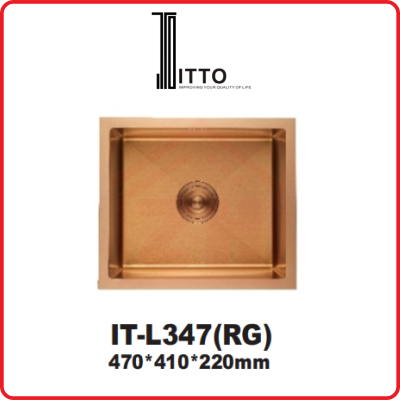ITTO Single Bowl Sink IT-L347(RG)
