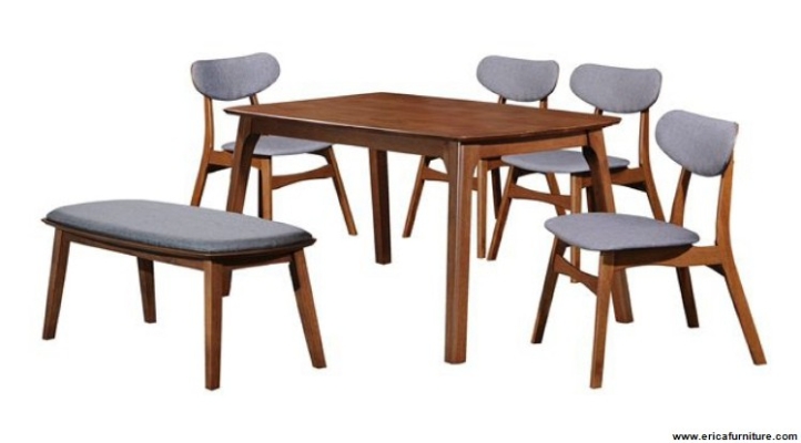 Wooden Dining Set + Bench WT155