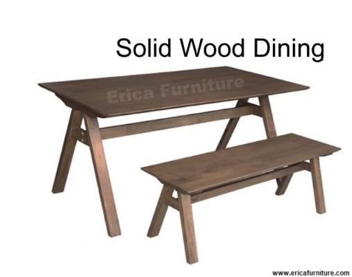 Wooden Dining Set + Bench WT3110