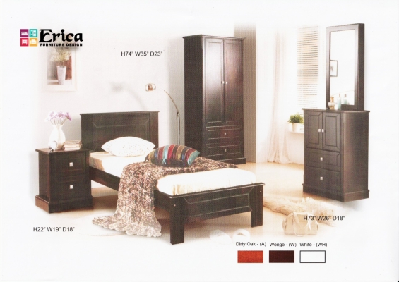 Wooden Single Bedroom Set