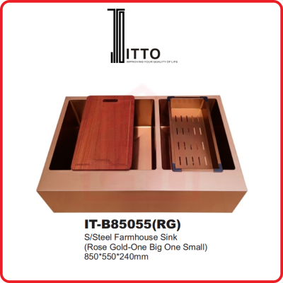 ITTO 2 Bowls Sink IT-B85055(RG)