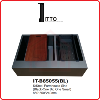 ITTO 2 Bowls Sink IT-B85055(BL)