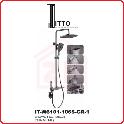 ITTO Shower Set-MIxer IT-W6101-106S-GR-1