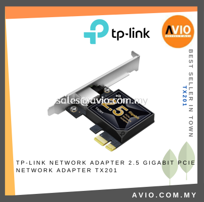 TP-LINK Tplink PCIe Network Adapter 2.5 Gigabit High Speed Connection for NAS Host Server Building Internet Access TX201