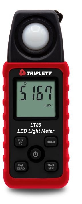 LED LIGHT METER : MEASURES LIGHT INTENSITY 400K LUX, VERIFY OSHA SAFETY REQUIREMENTS - (LT80)