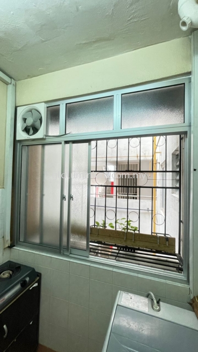 Sliding windows 3 panels + Above fit glass @Lumayan Apartment, Jalan Tasik permaisuri 2, Bandar Tun Razak, Cheras, Kuala Lumpur 