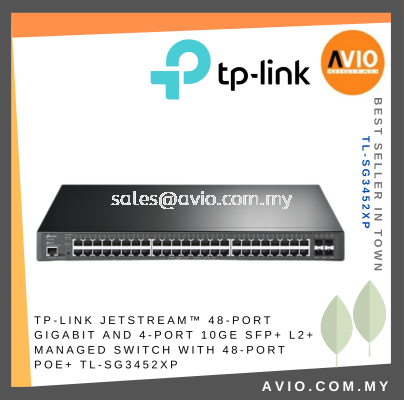 TP-LINK JetStream™ 28-Port Gigabit L2+ Managed Switch with 24-Port PoE+ TL-SG3428XMP