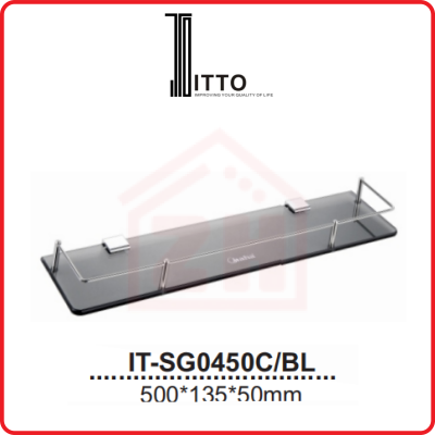 ITTO Glass Shelf IT-SG0450C/BL
