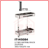 ITTO 2-Tier Stainless Steel Rack IT-H5084 ITTO STAINLESS STEEL RACK BATHROOM ACCESSORIES BATHROOM