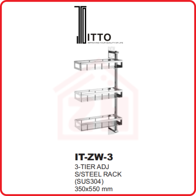 ITTO 2-Tier Stainless Steel Rack IT-ZW-3