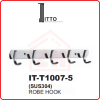 ITTO Robe Hook IT-T0007-5 ITTO HOOK BAR BATHROOM ACCESSORIES BATHROOM