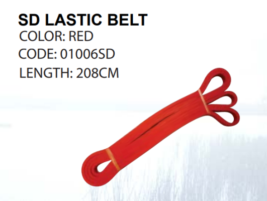 SD LASTIC BELT RED 208CM - 01006SD