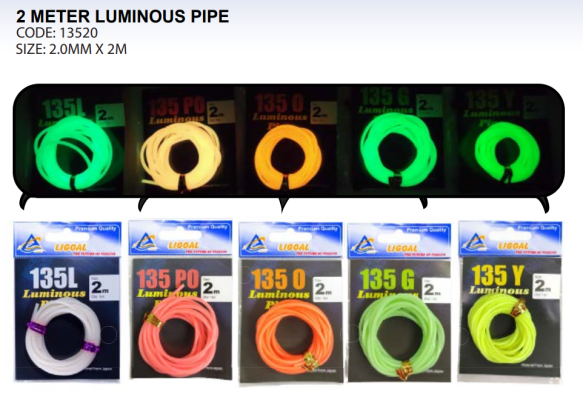 2 METER LUMINOUS PIPE 2.0MM X 2M - 13520